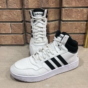 Adidas Mens | White & Black | Mid Hoops 2.0 GW3019 Athletic Men’s Shoes Size 12